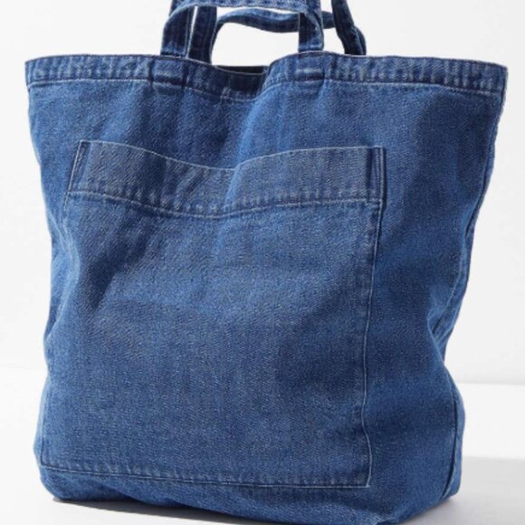 BAGGU Handbags - Baggu Giant Pocket Denim Tote